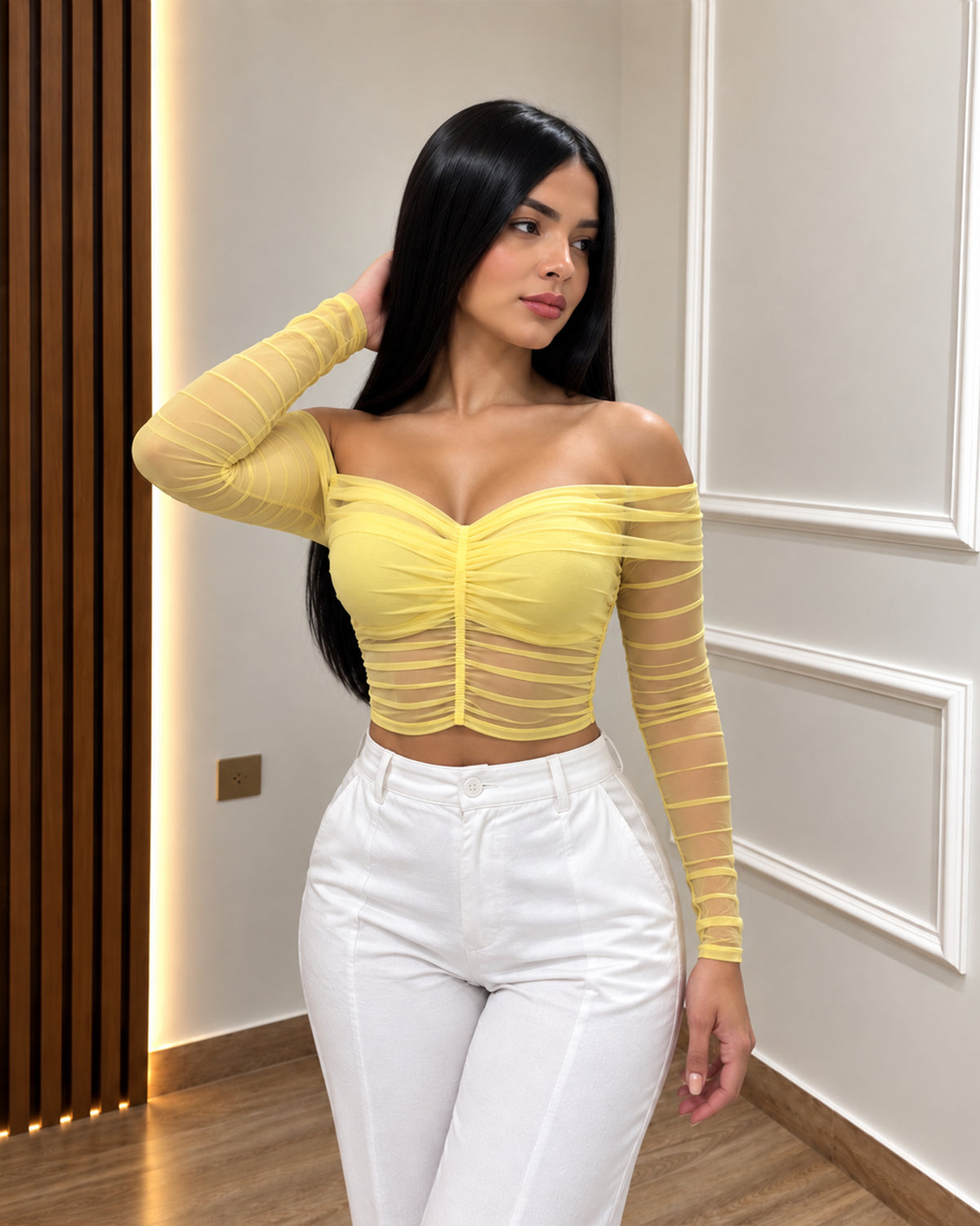 BLUSA FRUNCIDA CORAZON AURA