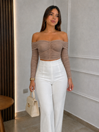 BLUSA FRUNCIDA CORAZON AURA