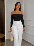 BLUSA FRUNCIDA CORAZON AURA