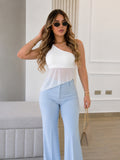BLUSA MALLA ASIMETRICA AURA
