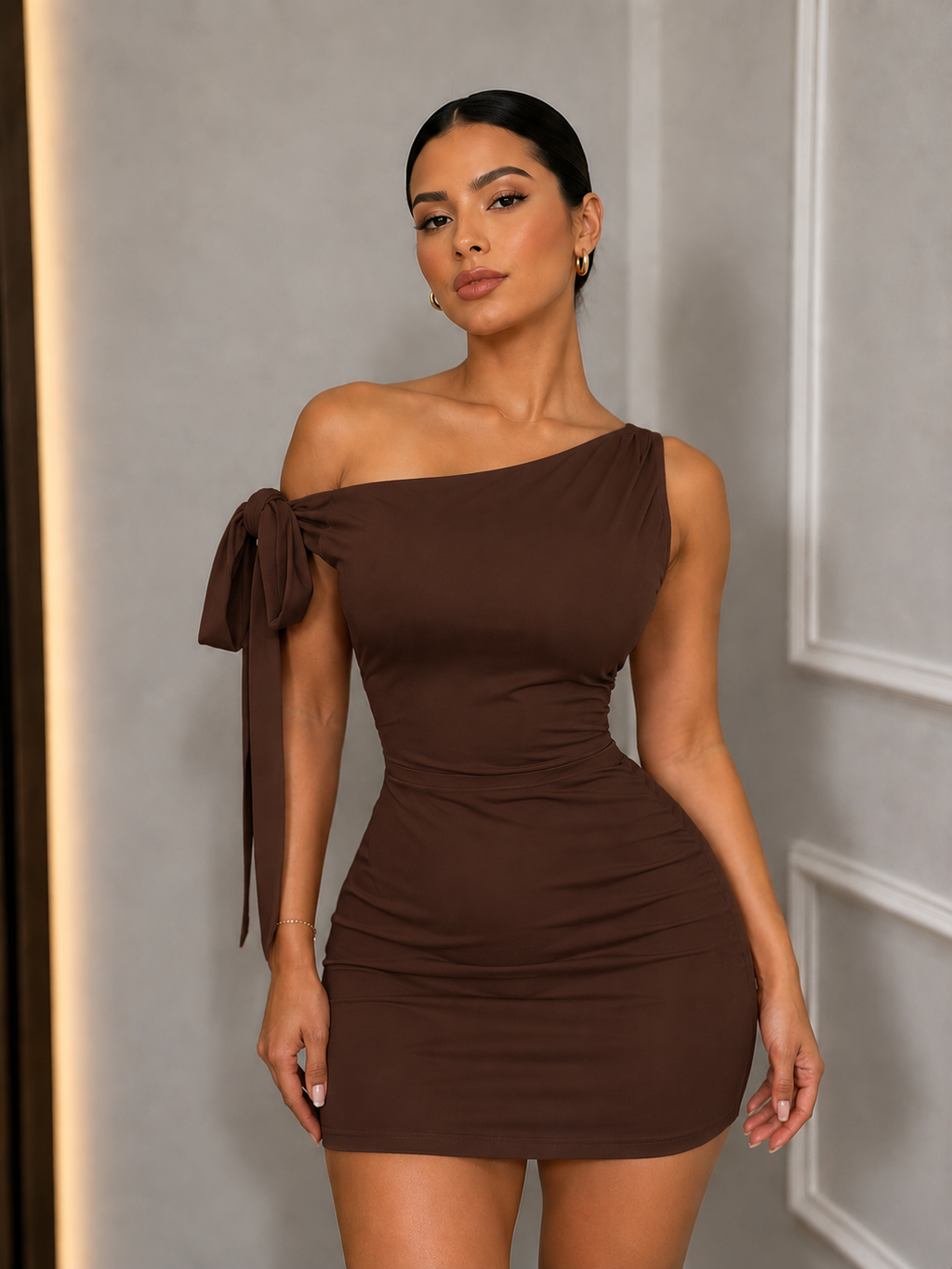 VESTIDO LAZO CORTO AURA