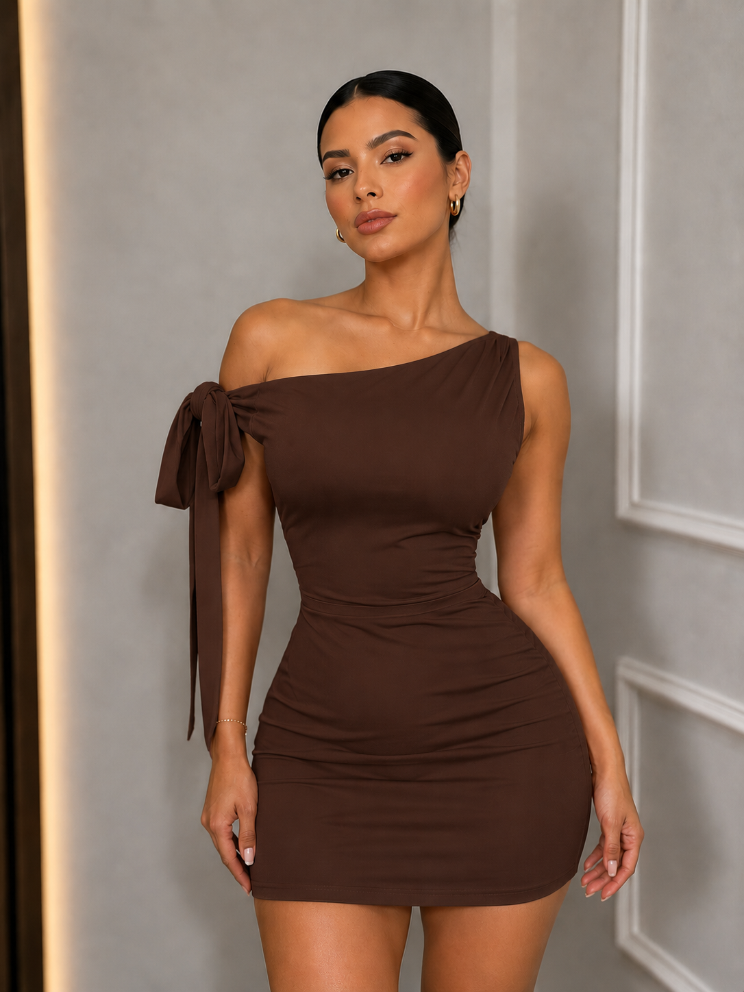 VESTIDO LAZO CORTO AURA