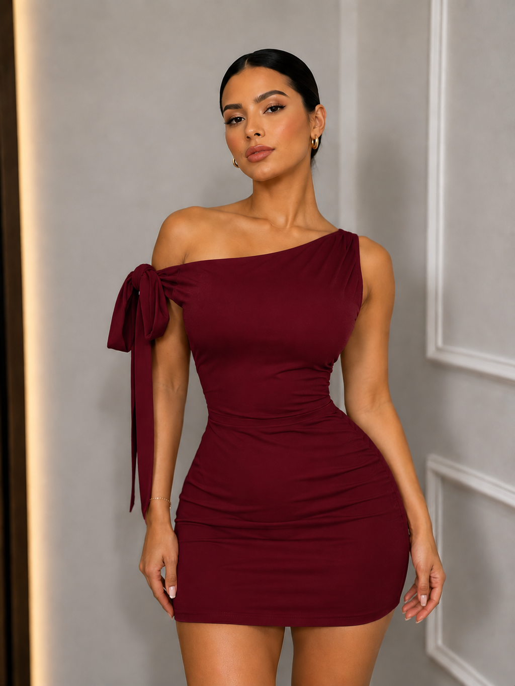 VESTIDO LAZO CORTO AURA