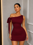 VESTIDO LAZO CORTO AURA
